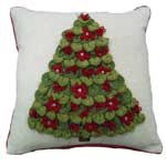 Новогодняя декоративная подушка Christmas tree 45х45 см, Laroche Франция