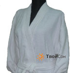 Махровый халат белый для гостиниц, кимоно, Турция
