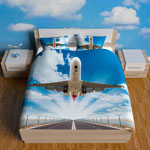Креативное сатиновое постельное Airplane, NEWTONE