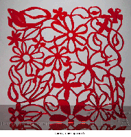 декоративная панель  Цветы  красные, Турция